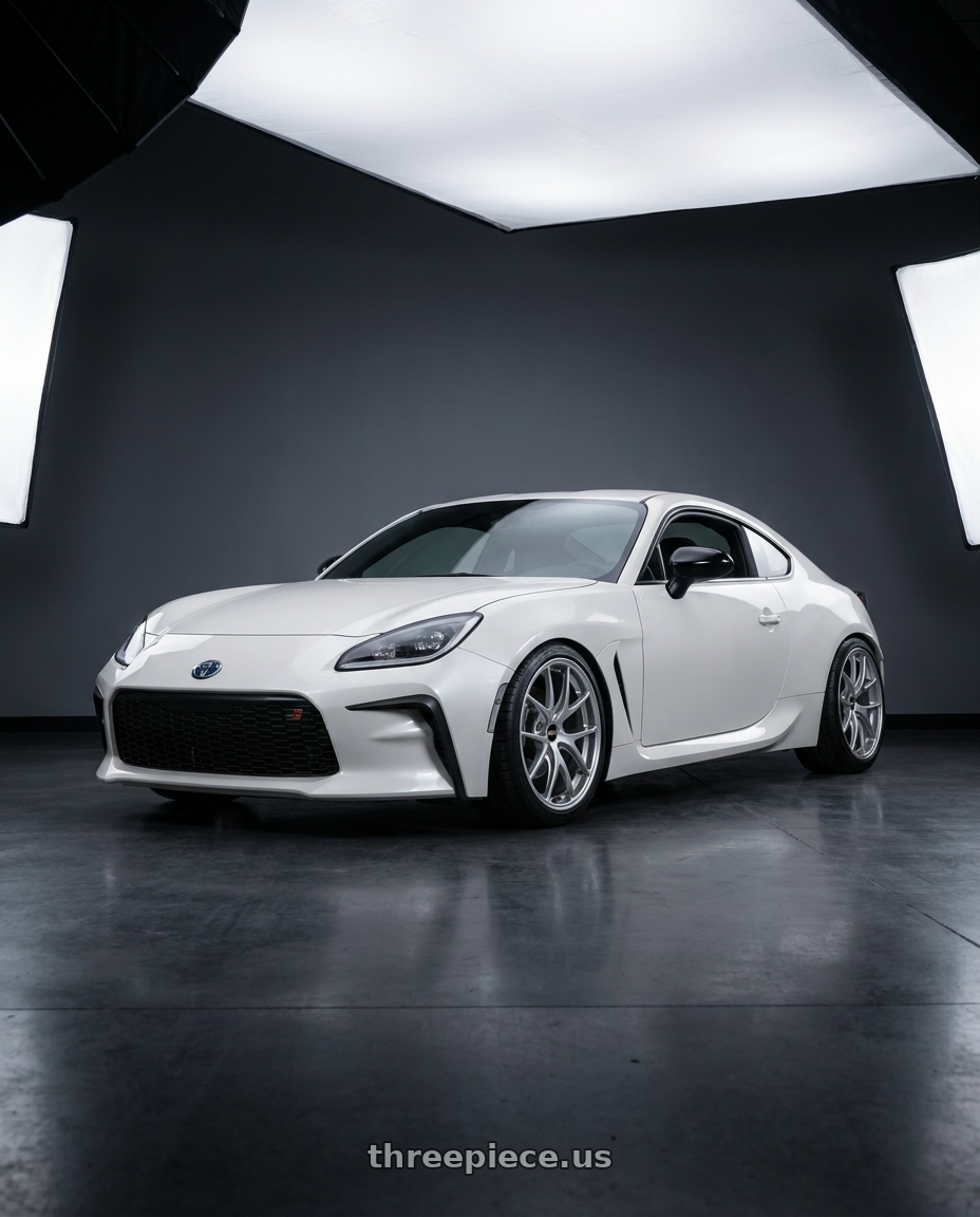 2022 Toyota GR86 with BBS RI-A 5x100 18x9.5 +45 Diamond Silver wheels