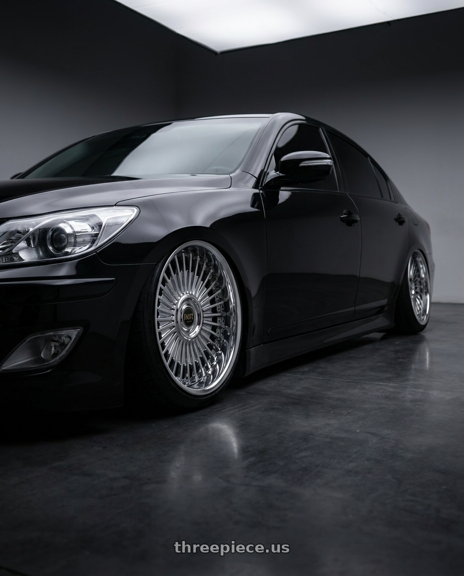 Black 2011 genesis sedan 3.8, tinted and blacked out. Already on coilovers with Work Emitz wheels