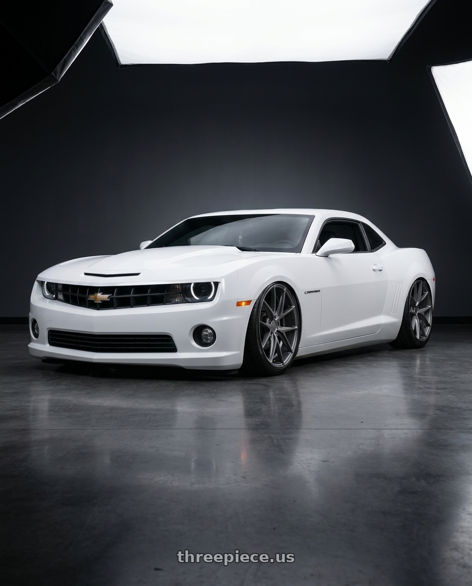2014 Chevrolet Camaro 5th Gen with Niche 1PC M116 MISANO 5X120 20X9 +35 MATTE GUN METAL wheels