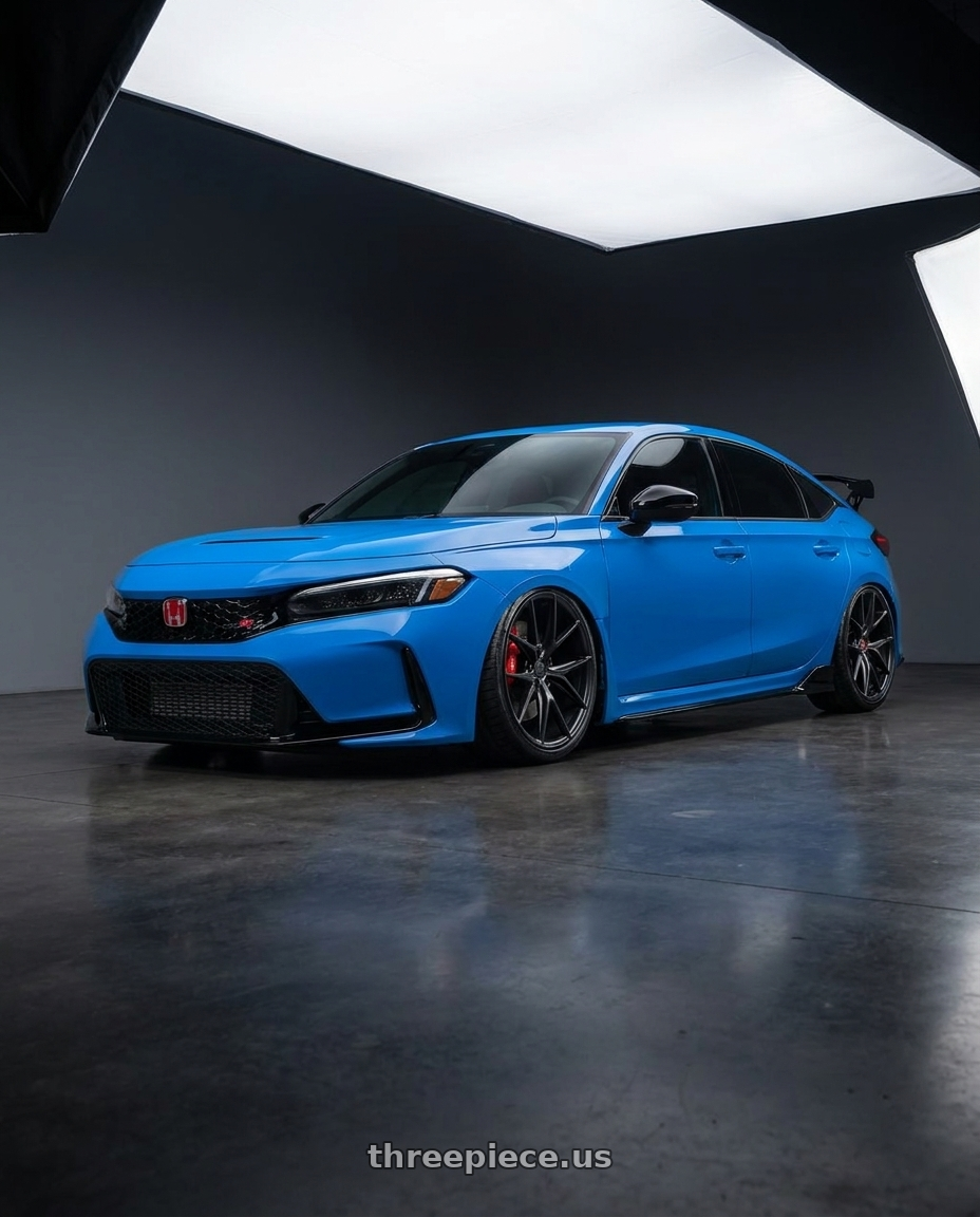 2020 Honda Civic Type R with Niche 1PC M117 MISANO 5X120 19X8.5 +35 MATTE BLACK wheels