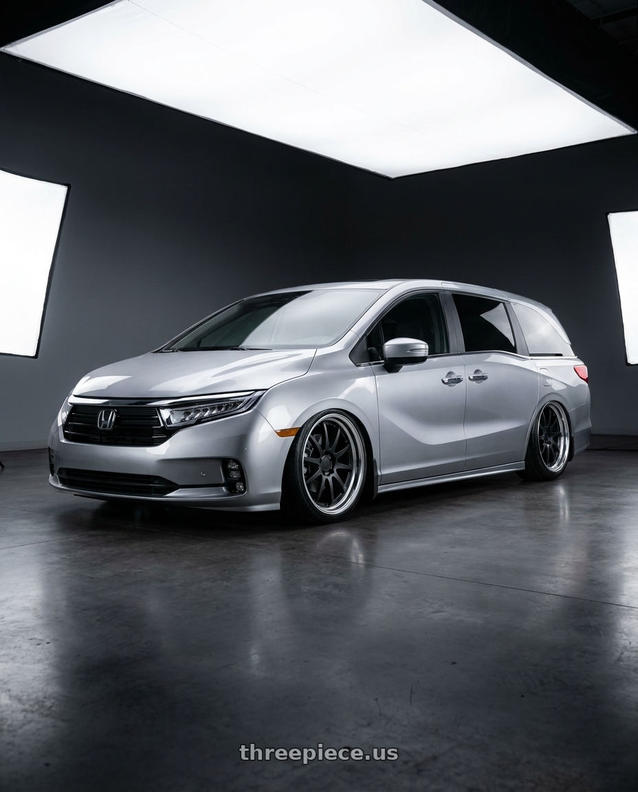 2024 HONDA odyssey with Work Gnosis Cvs 5x120 20x8+38 O Disk Matte Black wheels