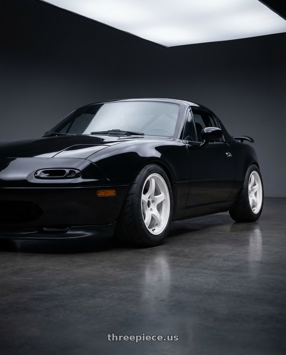 1992 Mazda Miata Limited with Gram Lights 57CR 4x100 15x8 +28 CERAMIC PEARL wheels