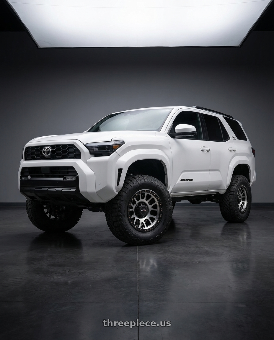 2022 Toyota 4Runner with Vision Off-Road 111 Nemesis 6x139.7 20x9+0 Matte Black Machined Face wheels