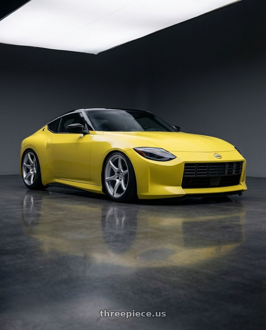 2024 Nissan Z with Kansei K11S Tandem 5x114.3 19x10.5 12 Hyper Silver wheels