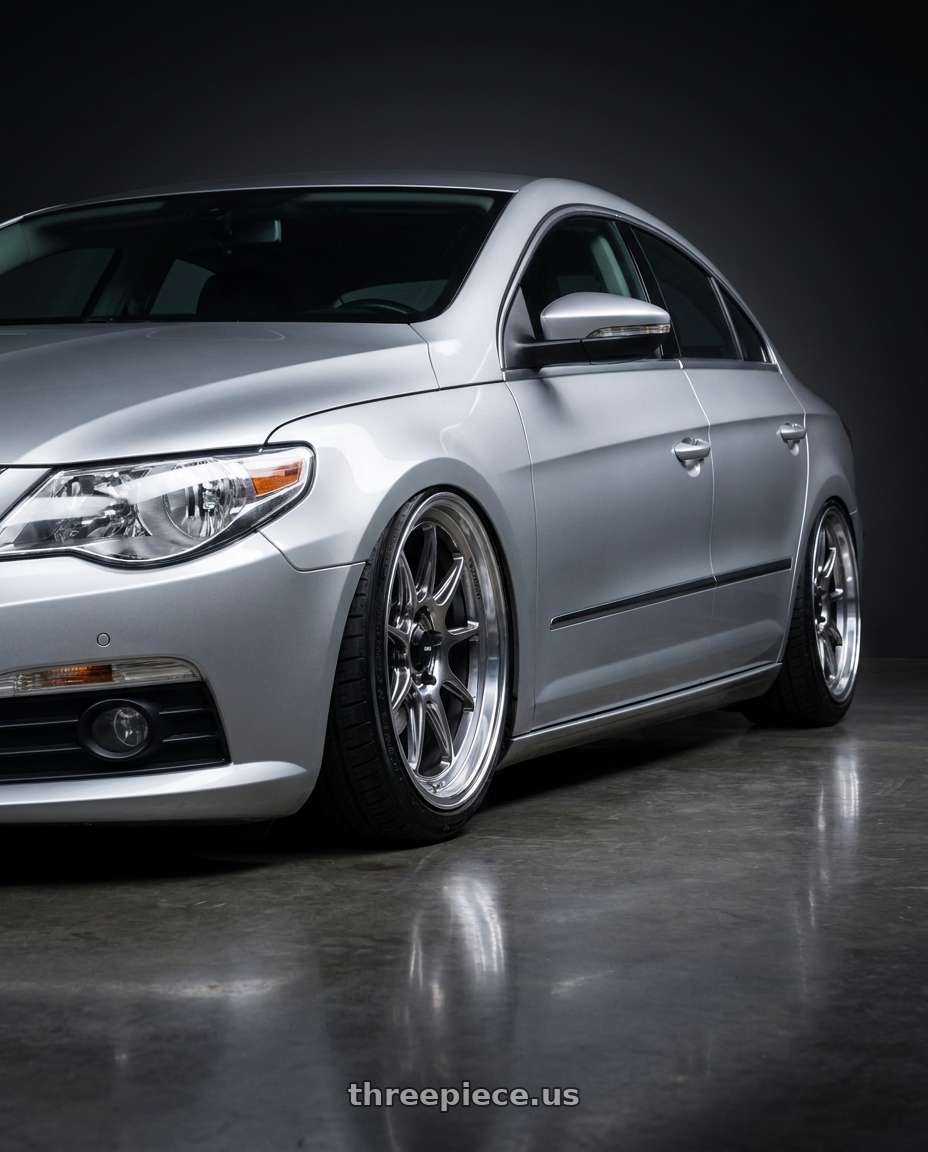 2015 Volkswagen CC with Konig Countergram 5x112 19x11+40 Hyper Chrome / Machined Lip wheels