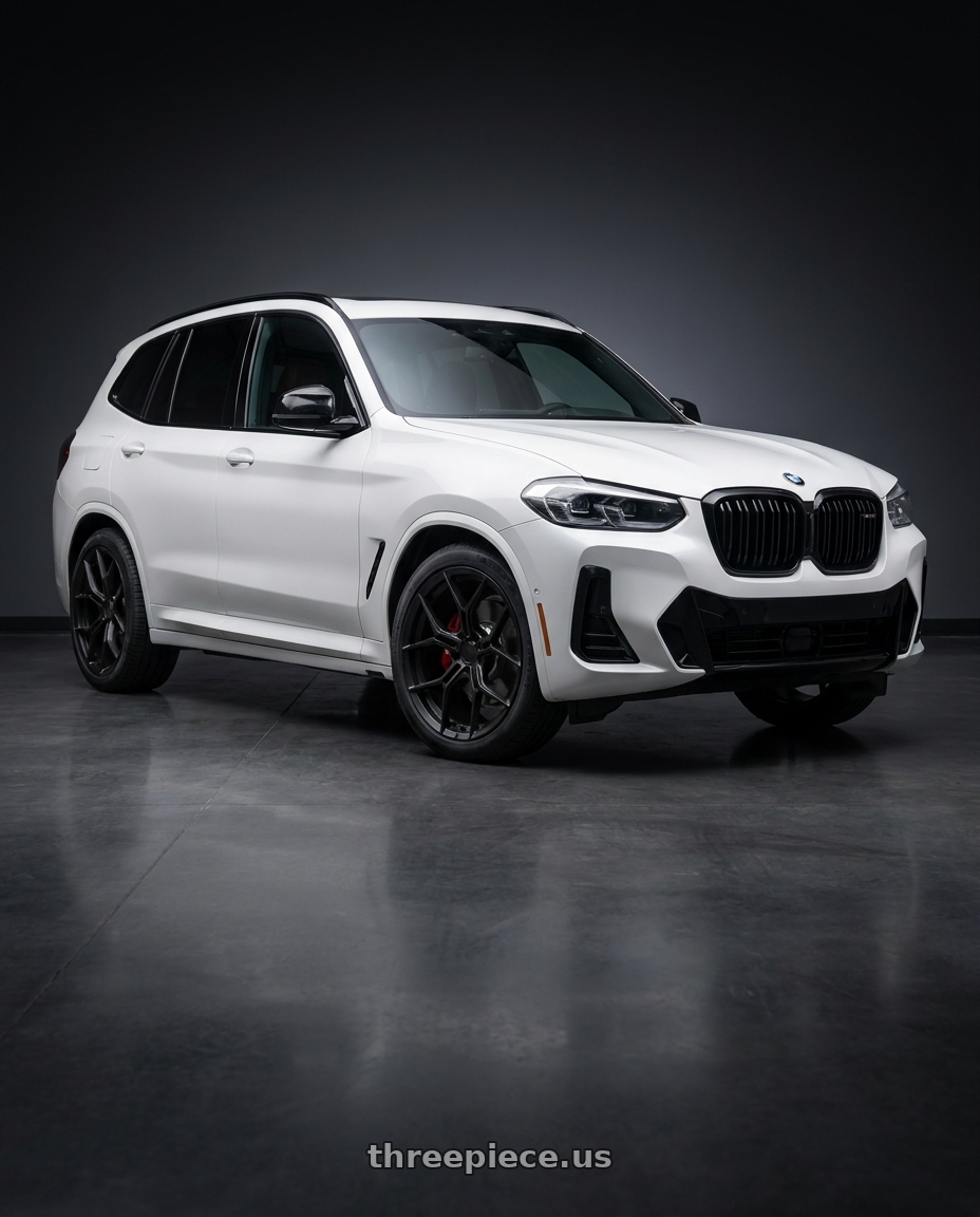 2022 x3 m40 with Asanti Black ABL-37 MONARCH 5X112 20X9 +25 SATIN BLACK wheels