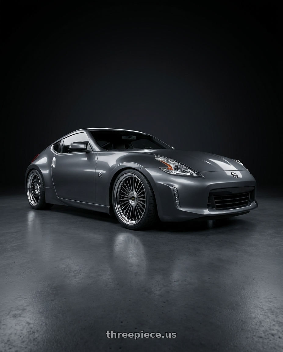 2020 Nissan 370Z with Work Emitz Black Polish 5x114.3 19x7.5 +38 wheels