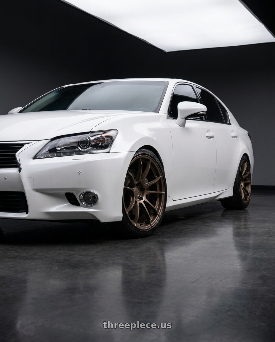 2013 lexus gs350 with Gram Lights 57XR 5x114.3 19x9.5+35 Dark Bronze wheels