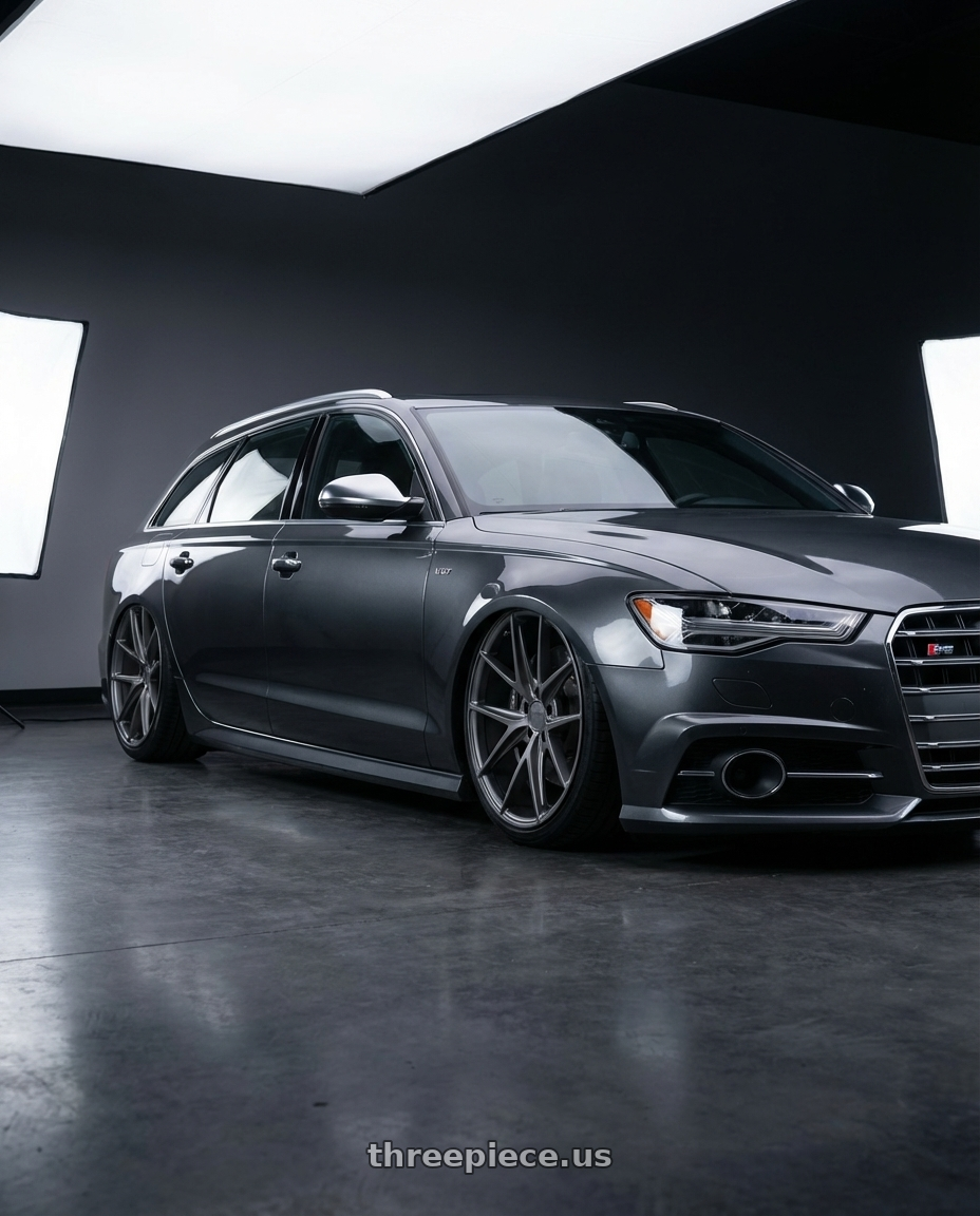 2016 Audi S6 C7 with Niche 1PC M116 MISANO 5X112 20X9 +27 MATTE GUN METAL wheels