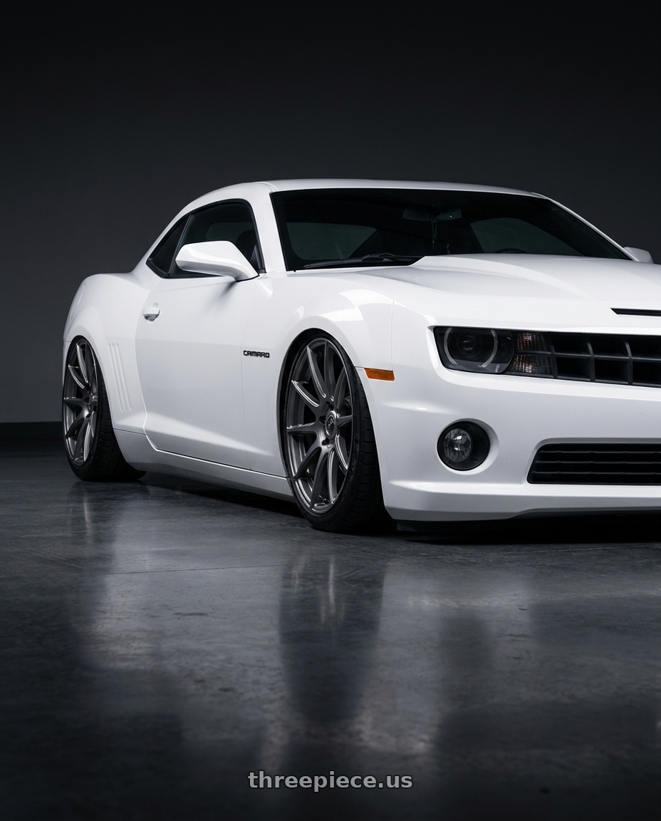 2014 Chevrolet Camaro 5th Gen with Forgestar CF10 5x120 20x9 +38 Gloss Anthracite wheels