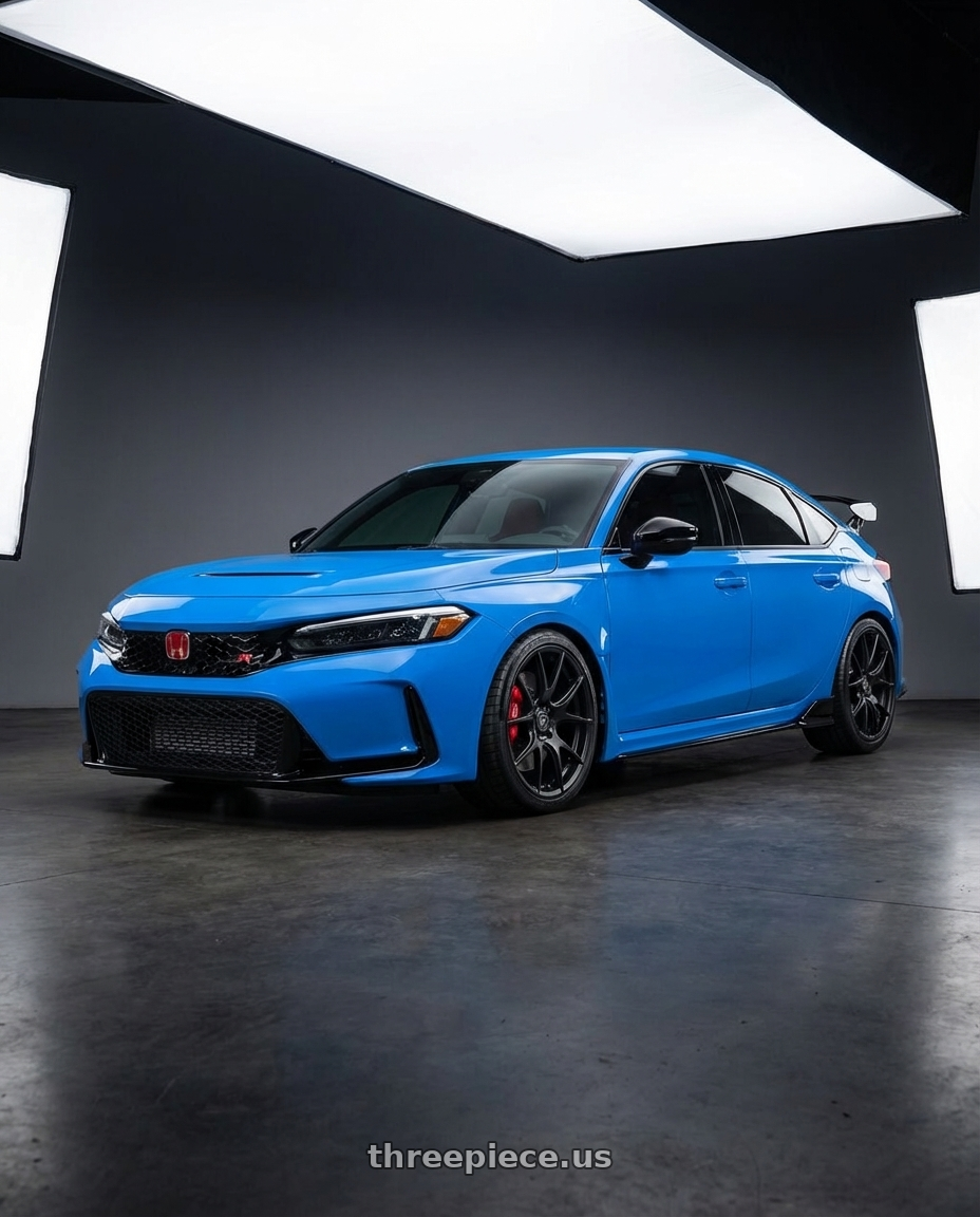 2020 Honda Civic Type R with Forgestar CF5V 5x120 19x9 +38 Satin Black wheels