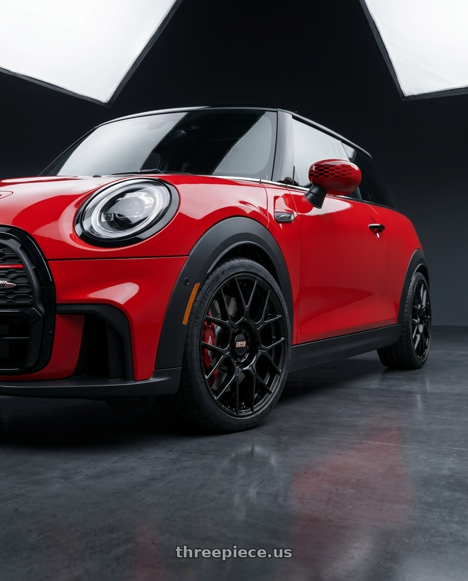 2025 mini jcw with BBS XR 5x112 18x8.0+44 Gloss Black wheels