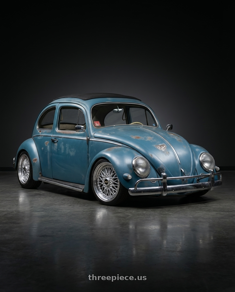 vw bug 1957 with BBS Super-RS 5x112 19x9.0+42 Silver wheels