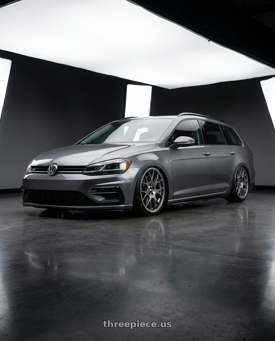 2019 Golf variant r line with BBS CH-R 5x112 20x10.5 +25 Satin Titanium Polished Rim Protector wheels