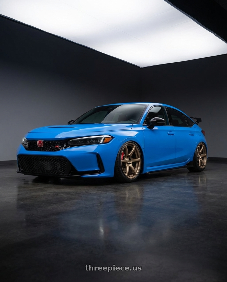 2024 Honda Civic Type R with Kansei K11B Tandem 5X120 19x9.5 22 Bronze wheels