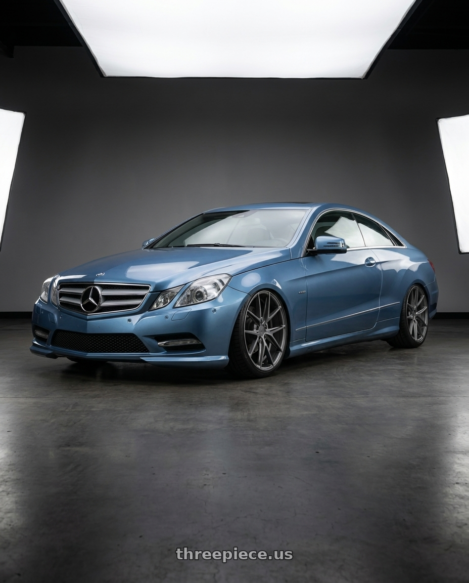 2014 Mercedes-Benz E-Class Coupe C207 with Niche 1PC M116 MISANO 5X112 20X10 +40 MATTE GUN METAL wheels