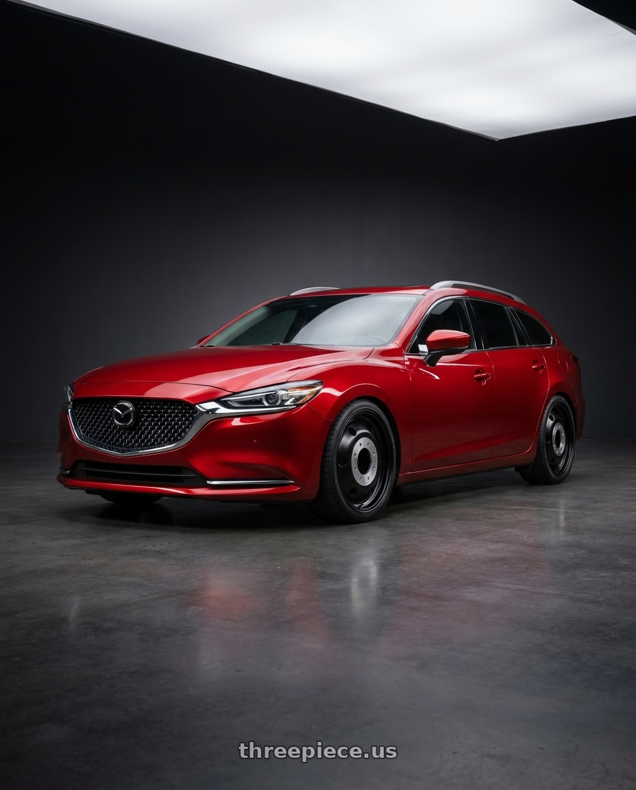 2019 Mazda6 wagon with XD XD INNER REAR DUALLY 8X210 20X8.25 +115 SATIN BLACK wheels
