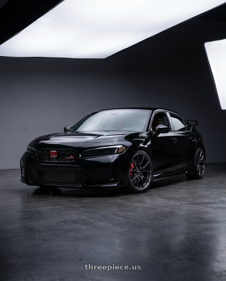 2023 Honda civic type r  with Volk Racing G025 5x120 19x9.5 +25 MATTE GUNBLACK / DC wheels