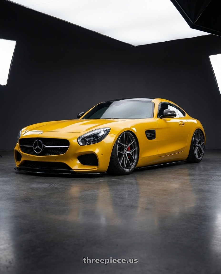 2019 Mercedes-Benz AMG GT with BBS CC-R 5x112 20x8.0+27 Graphite w/ Diamond Cut Face wheels