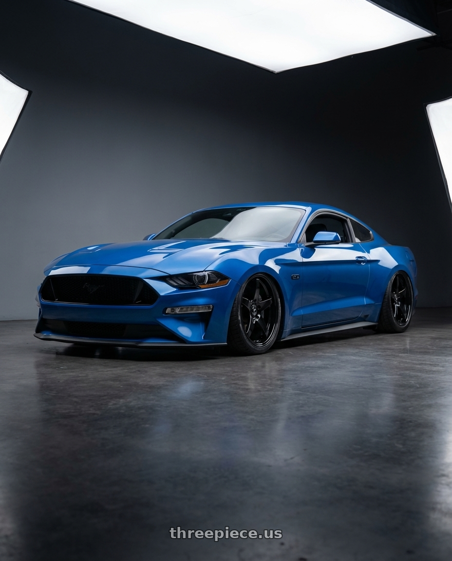 2022 Ford Mustang GT with Forgestar CF5 5x114.3 20x9.5 +29 Gloss Black wheels