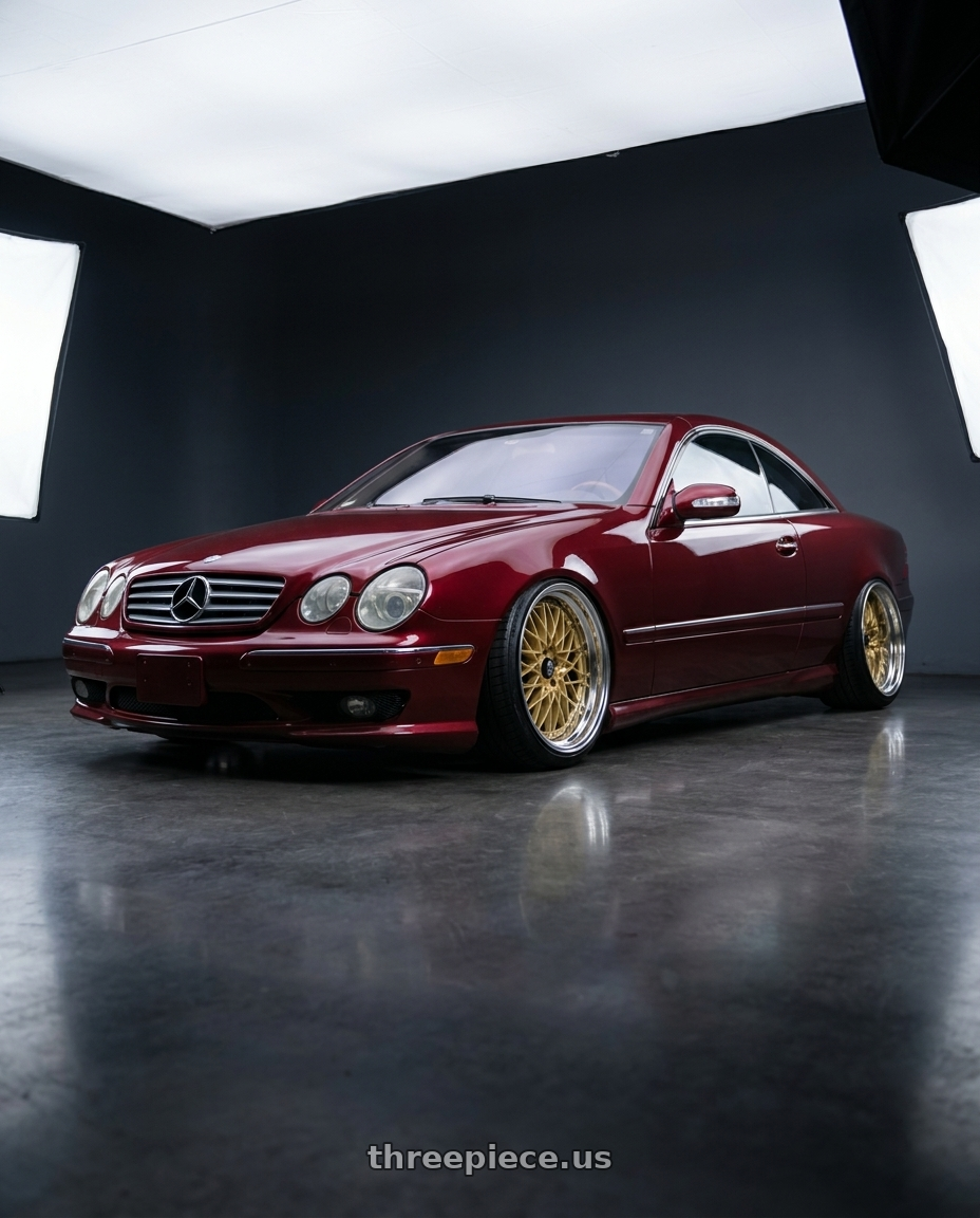 2006 Mercedes CL500 with SSR Formula MESH 5x100 19X12.5+-13 HP Disk Fm Gold wheels