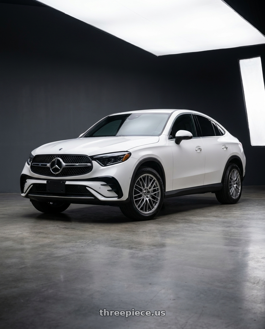 2025 GLC 200 Coupe 4matic with Enkei EKM3 442 5x120 18x8+42 Hyper Silver wheels