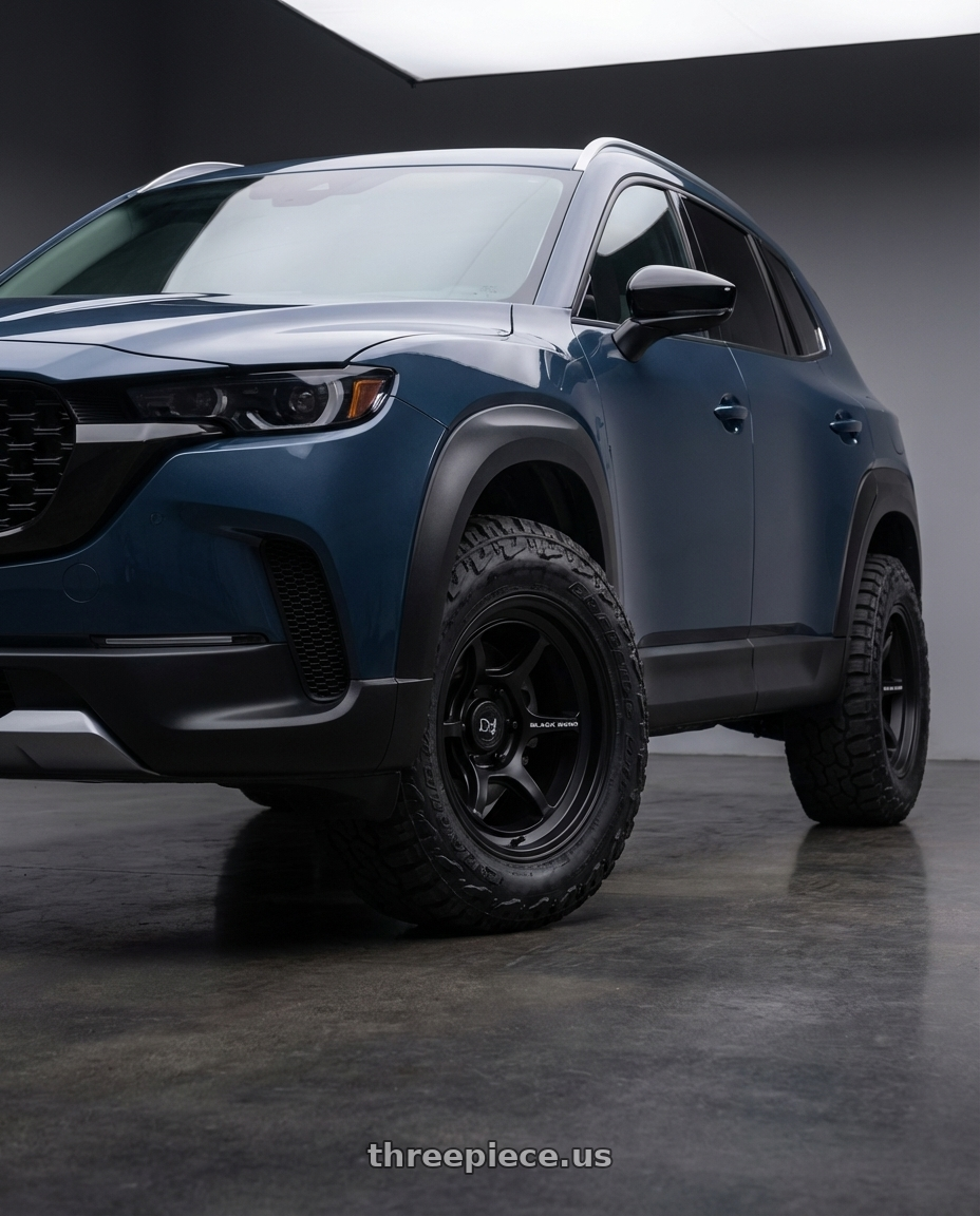 2024 mazda cx-50  with Black Rhino SHOGUN 6X139.7 17X9 -38 MATTE BLACK wheels