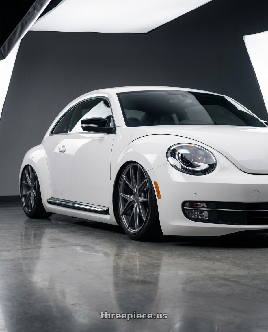 2016 Volkswagen Beetle Turbo with Niche 1PC M116 MISANO 5X112 19X8.5 +25 MATTE GUN METAL wheels