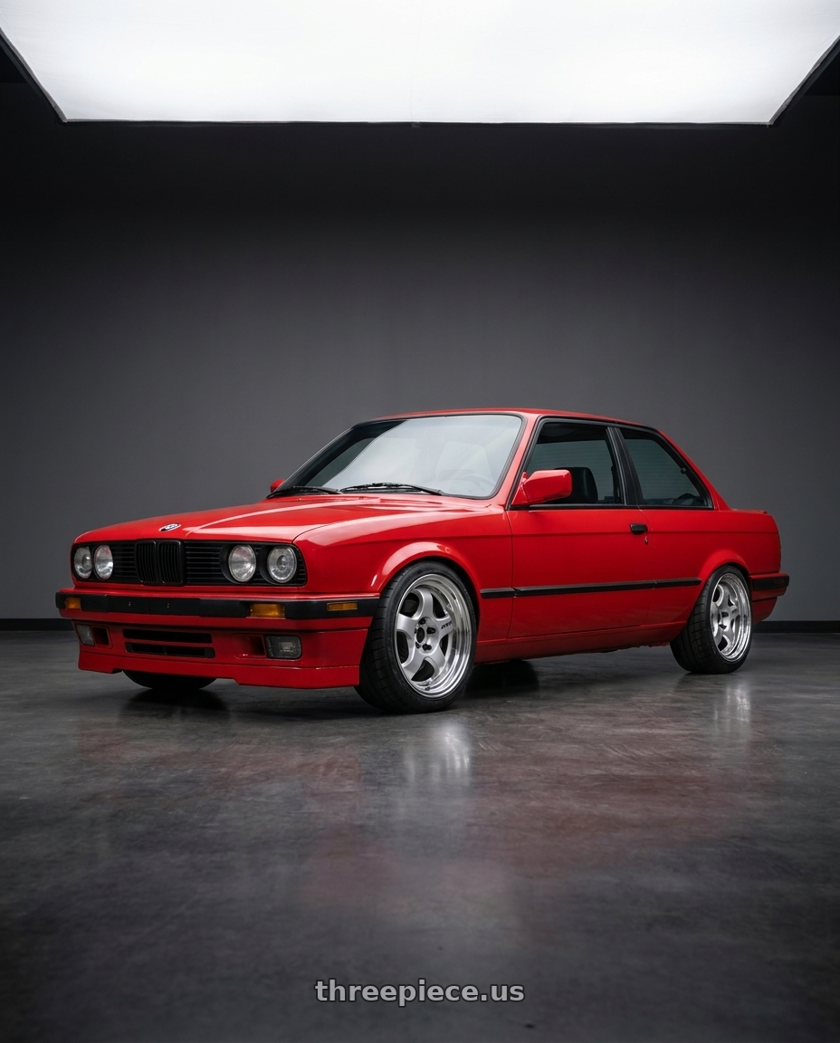 1991 bmw 318is with Work Meister S1 2P 4x100 15x7.5+0 R Disk Silver wheels