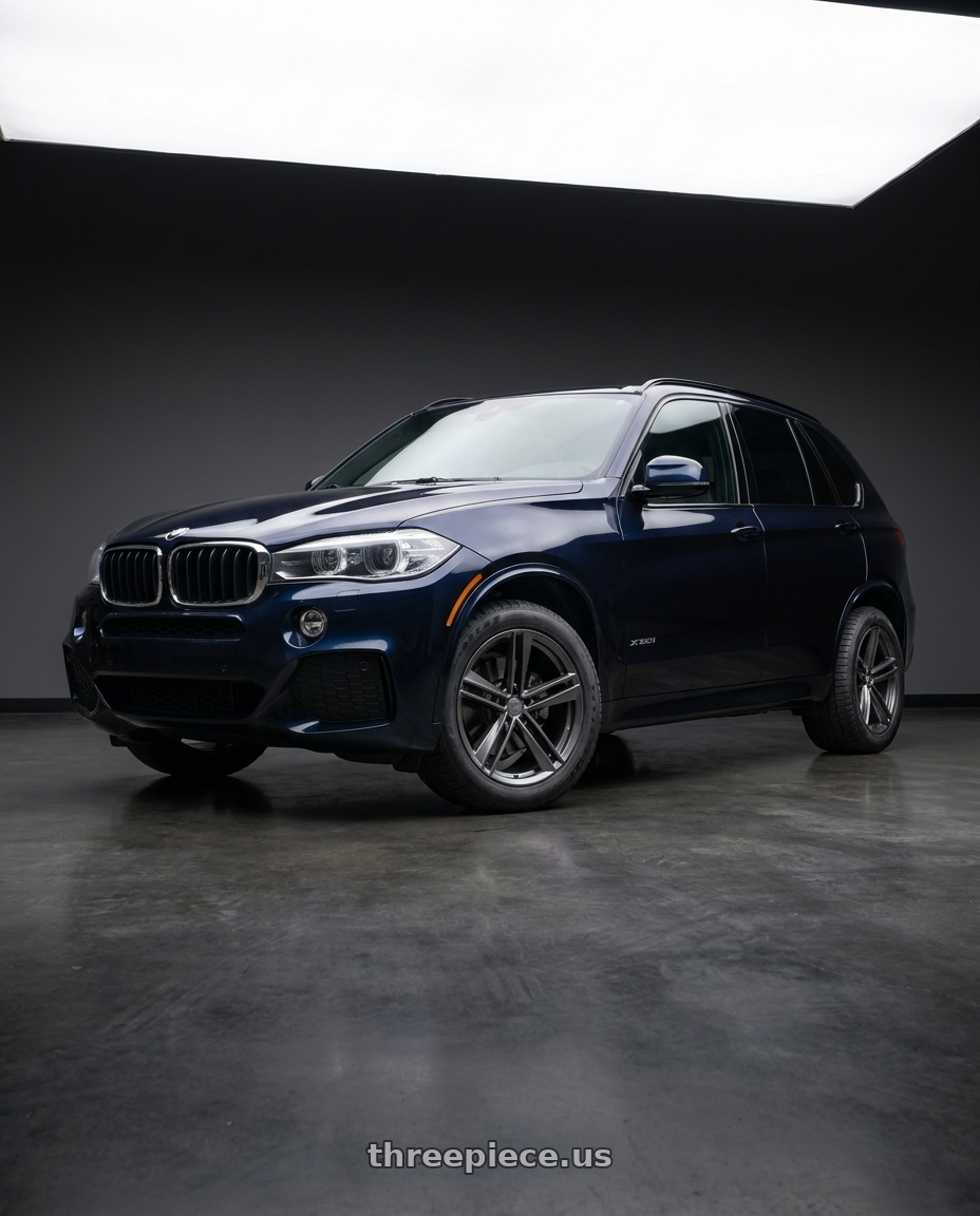 2014 BMW X5 M sport with OHM LIGHTNING 5X120 20X10 +35 GLOSS GUNMETAL wheels