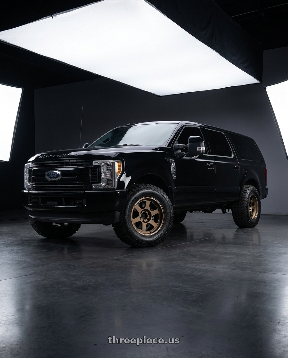 2004 ford excursion with Volk Racing TE37XT 6x139.7 18x9.0+0 Bronze wheels