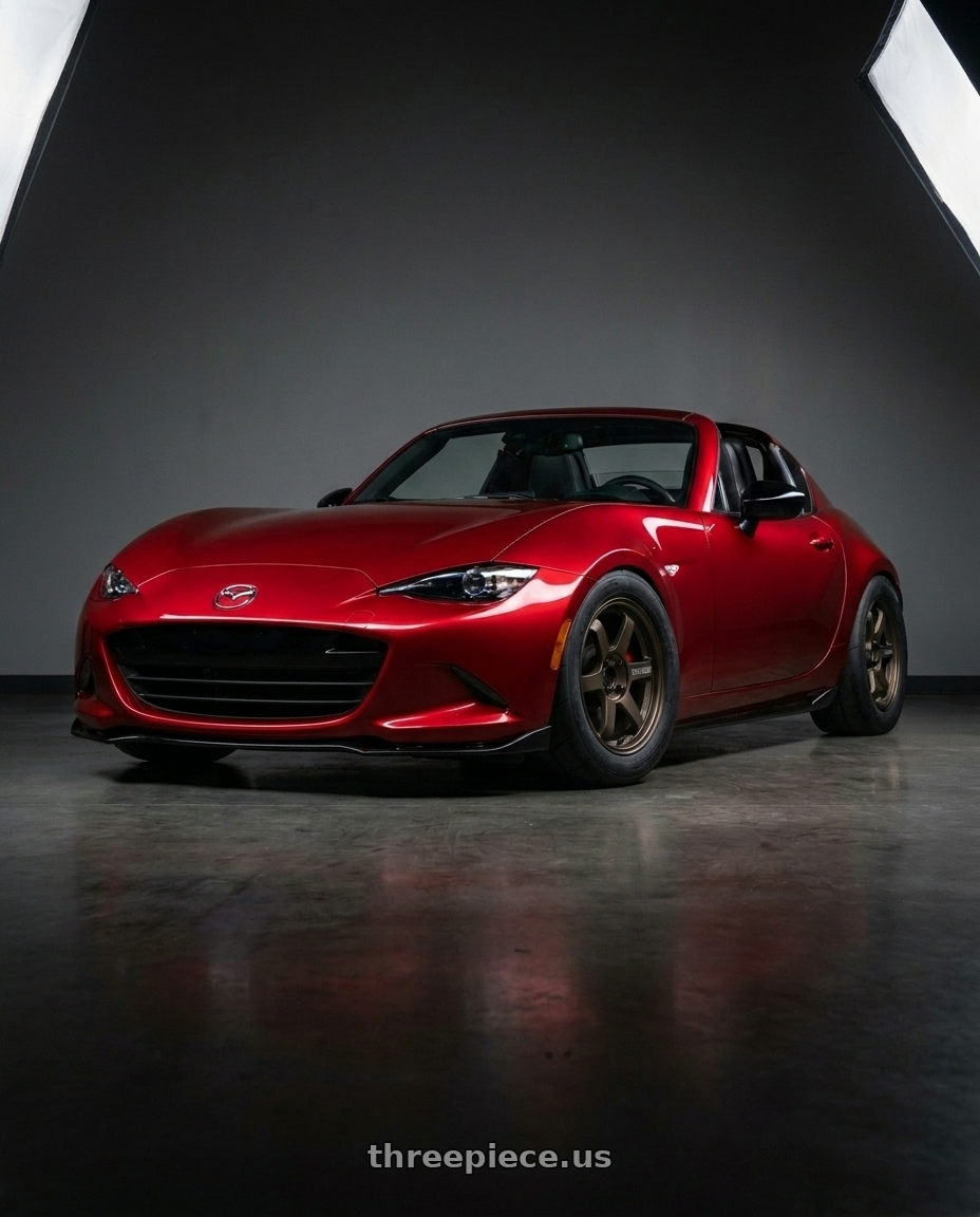 2025 Mazda MX5 RF with Volk Racing TE37 Ultra Track Edition II 5x114.3 19x8.5+35 wheels
