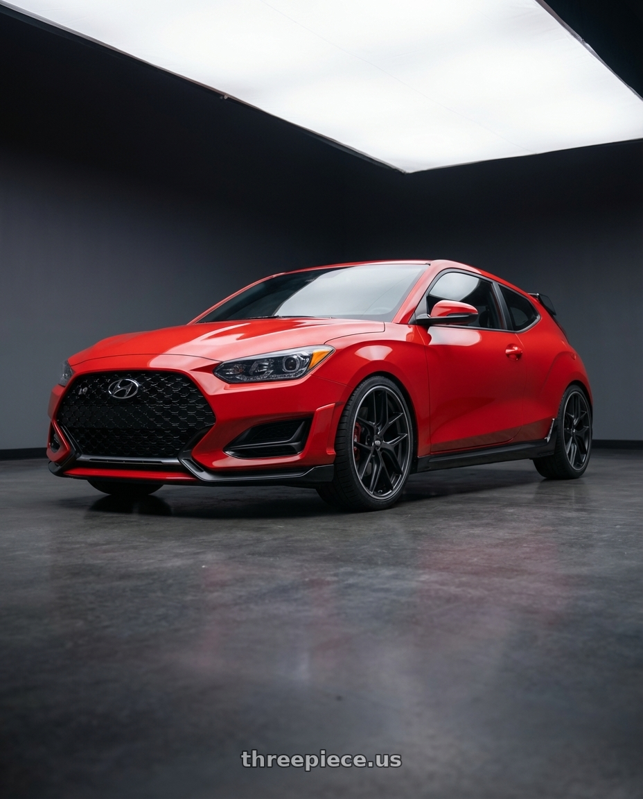 2022 Hyundai Veloster N with BBS CC-R 5x114.3 19x8.5+30 Satin Black wheels