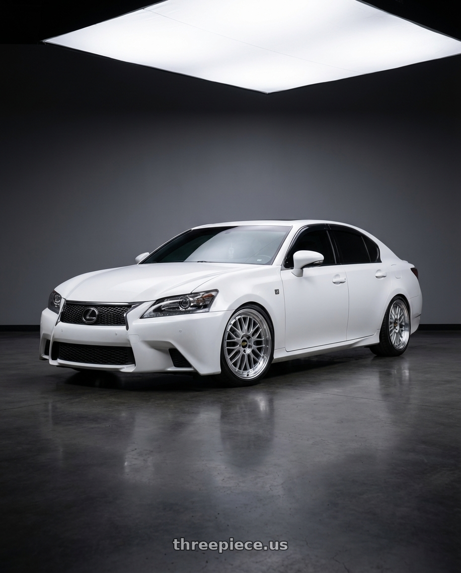2015 Lexus GS 350 F sport  with BBS LM 5x120 19x10 +25 Diamond Silver Center Diamond Cut Lip wheels