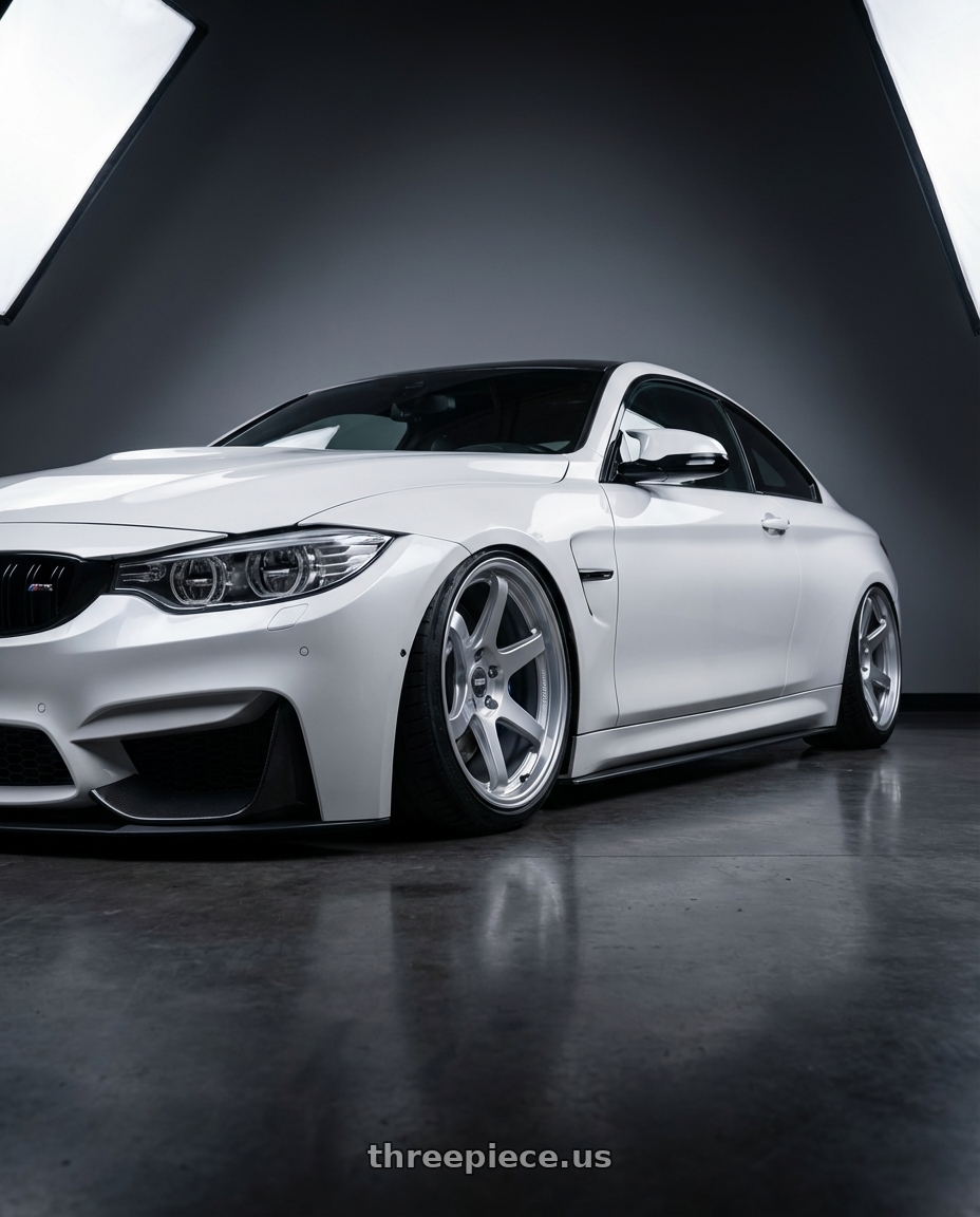 2018 BMW M4 F82 with ESR Wheels APEX SERIES AP6 5x120 19x9.5 +35 Hyper Silver wheels