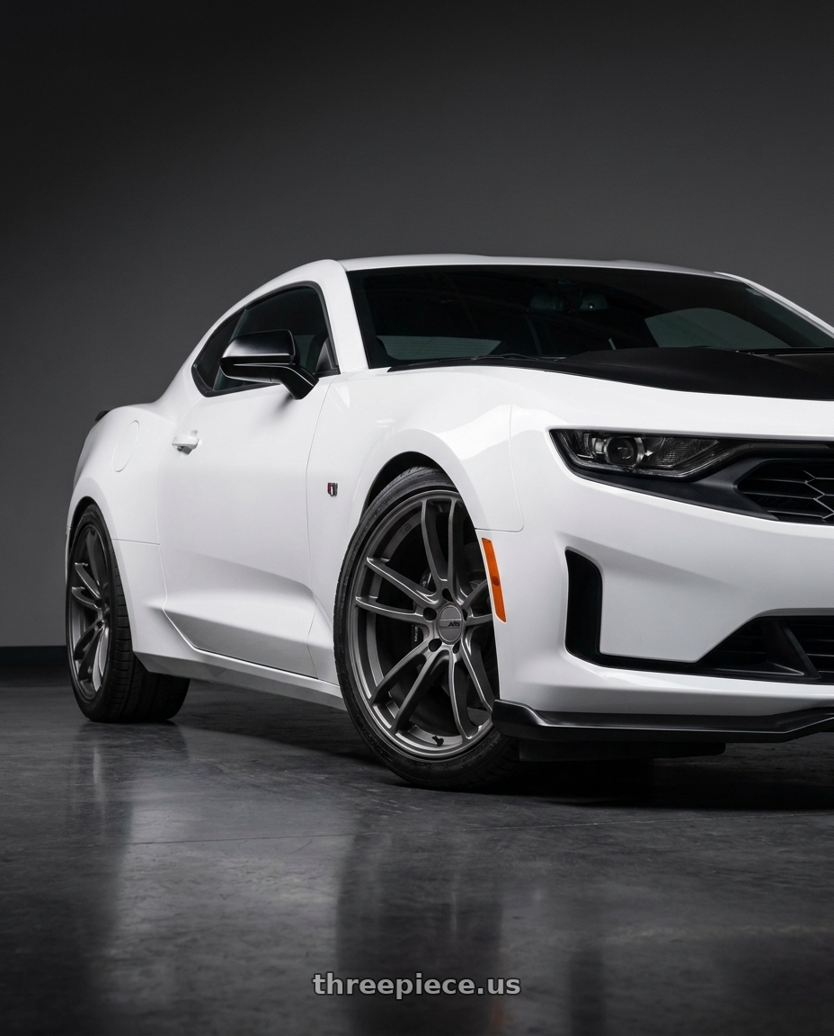 2019 Chevrolet Camaro SS with American Racing AR941 MACH FIVE 5X120 20X10 +22 GRAPHITE wheels