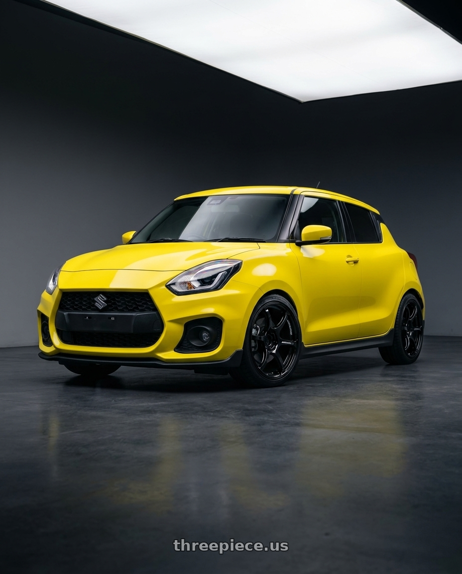 2019 Suzuki Swift Sport with Advan RGIII 4x100 18x7.0+42 Gloss Black wheels