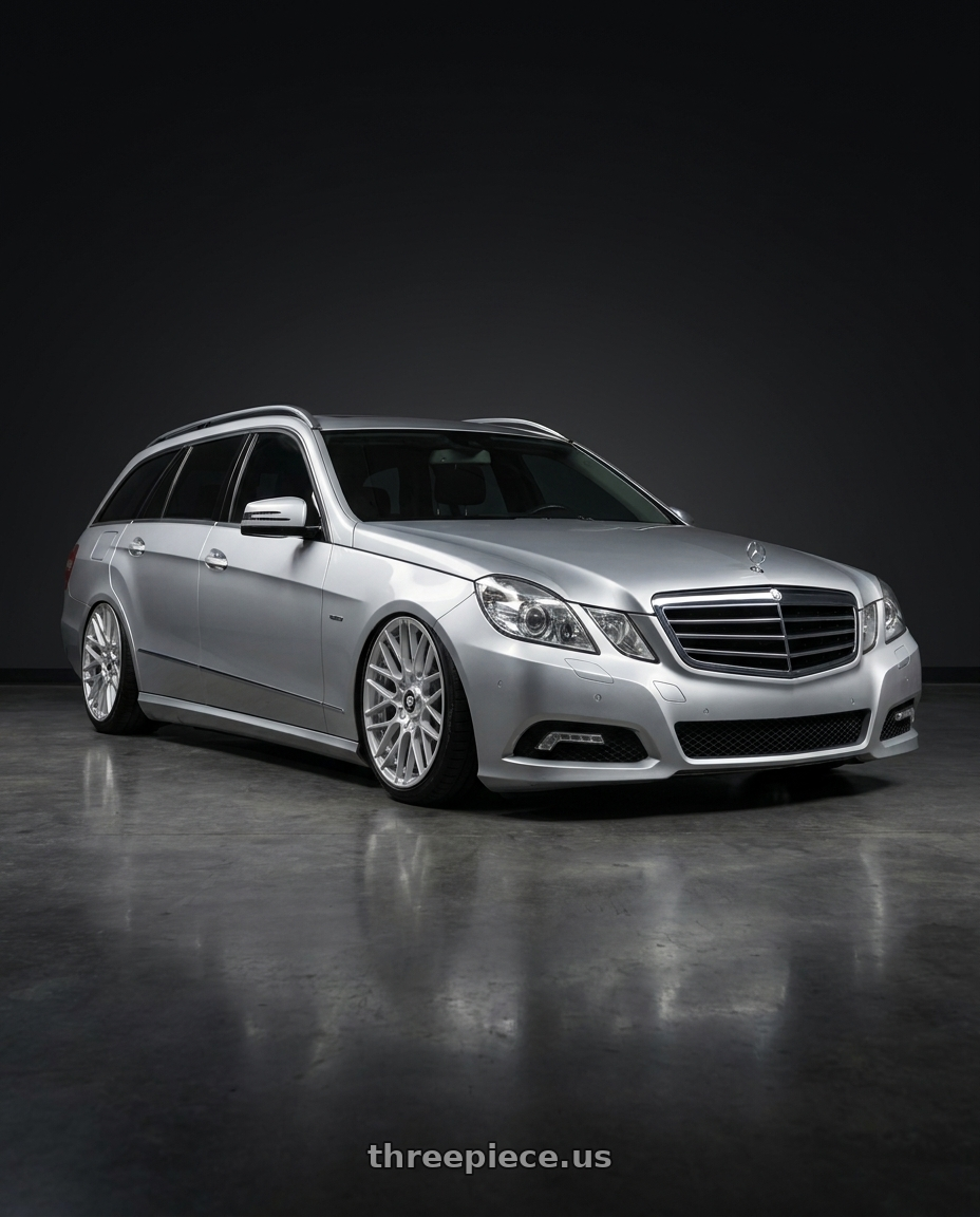 2010 Benz s212 with Rotiform 1PC R140 RSE 5X112/5X120 20X10 +40 GLOSS SILVER wheels