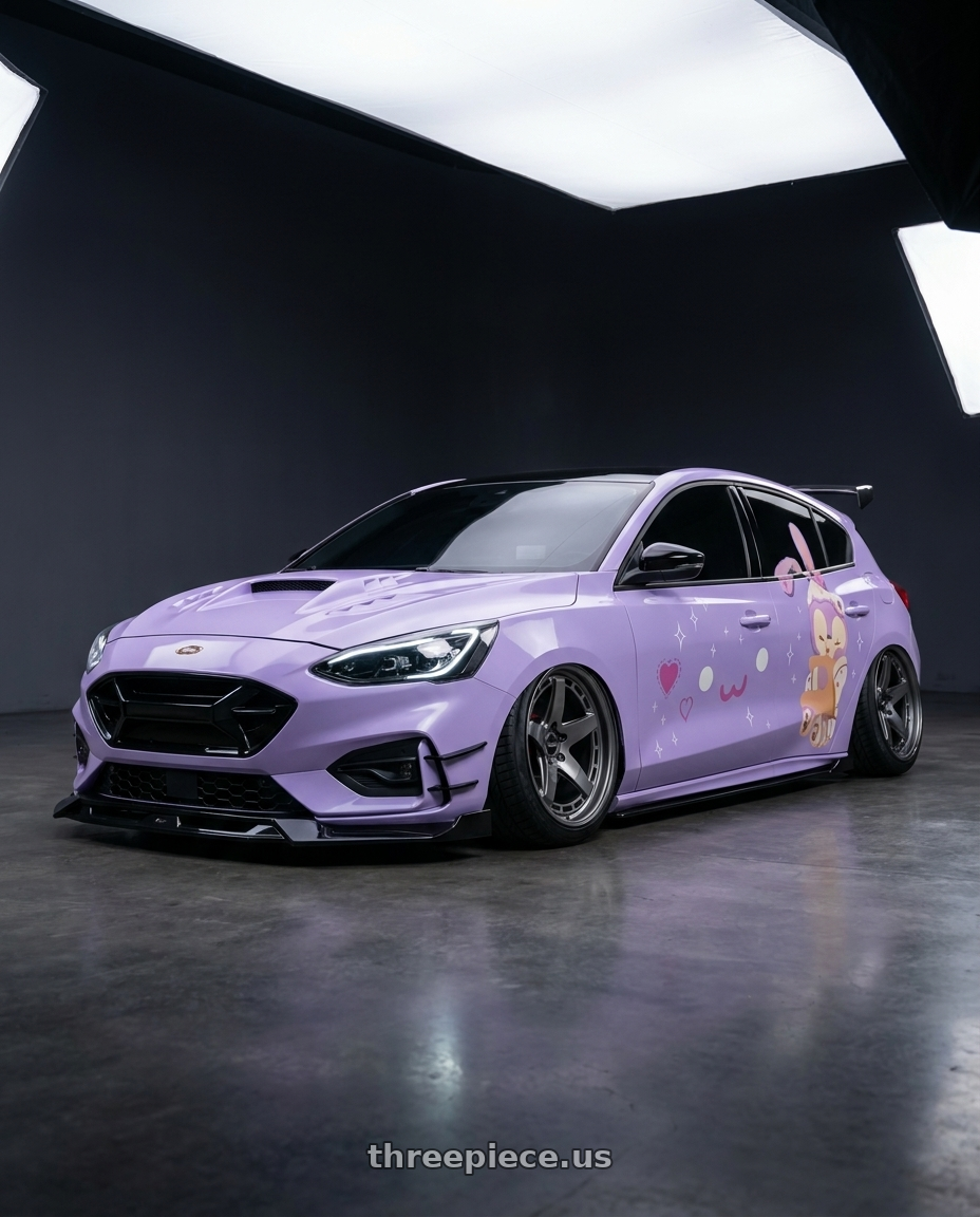 2022 ford focus with Rotiform WGR-S 5x112 20x11 +15 Satin Gunmetal wheels