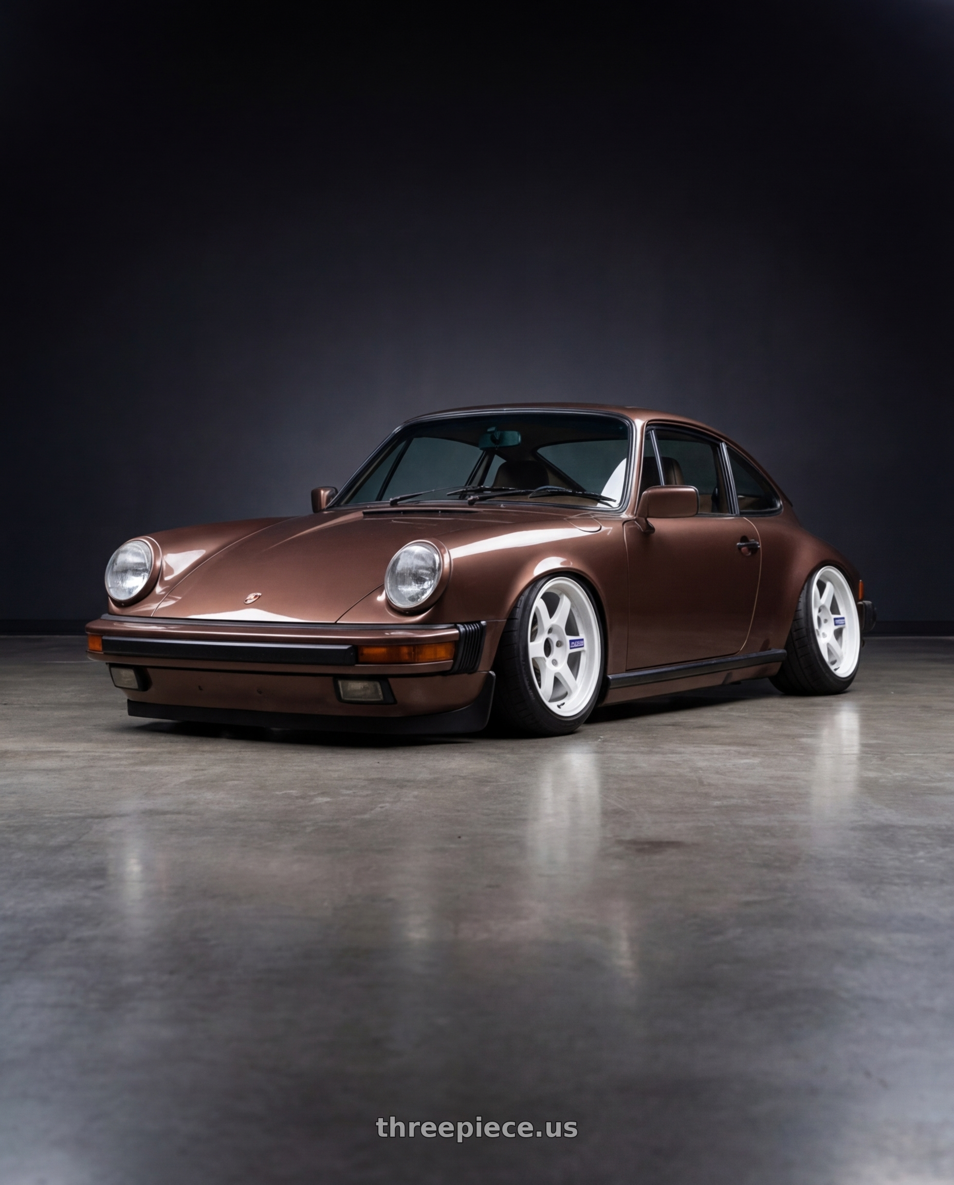 1980 Porsche 911 with Volk Racing TE37 Gravel 5x114.3 15x7.0+35 White wheels