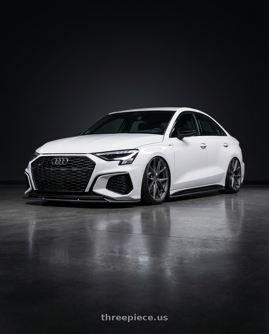2024 Audi S3 8Y with Niche 1PC M116 MISANO 5X112 19X8.5 +25 MATTE GUN METAL wheels