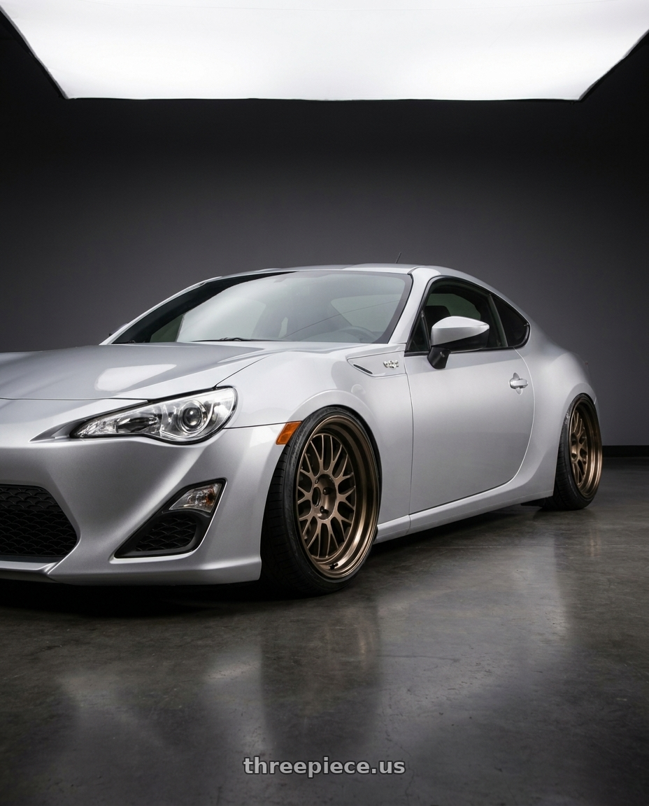 2014 Toyota 86 with Volk Racing 21A 5x100 18X9+0  Bronze wheels
