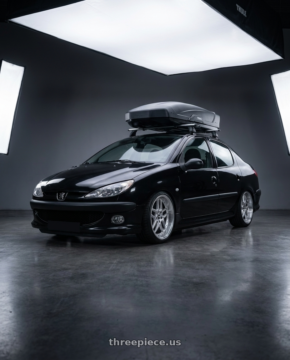2011 Peugeot 206 SD with ESR Wheels CS SERIES CS15 5x100 18x8.5 +30 Hyper Silver wheels