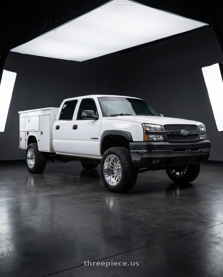 2003 Chevrolet 2500 hd with American Force 74 Octane SS 6X135 22X12 -40 POLISHED wheels