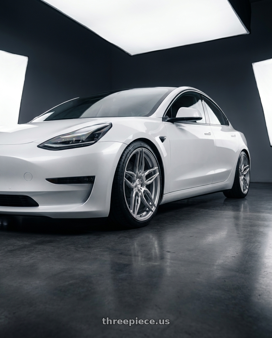 2020 Tesla Model 3 Performance with ADV.1 ADV005 5x114.3 20x9 +35 Platinum wheels