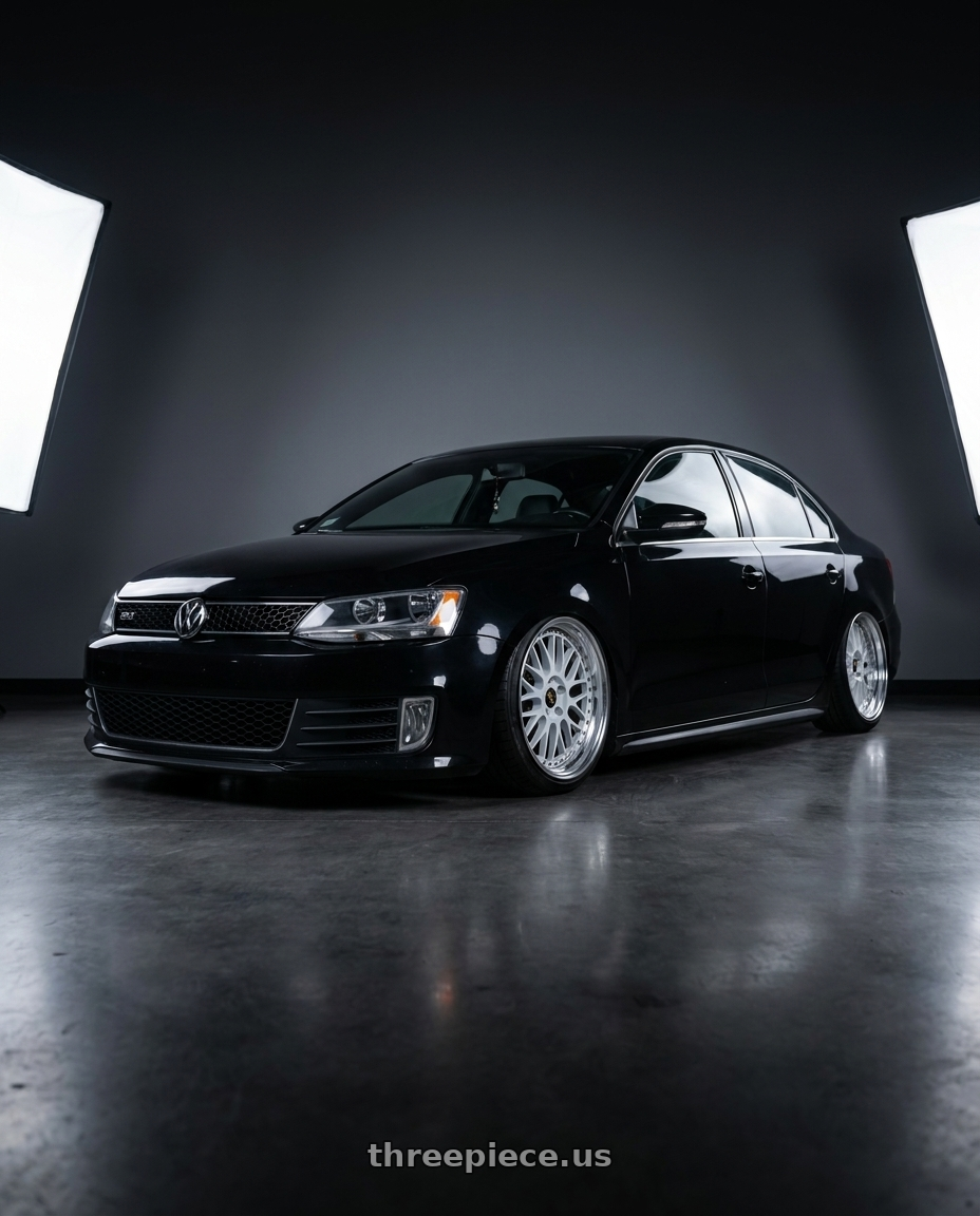 2012 Volkswagen Jetta GLI with Work Vs-Xx 5x100 18x8.5+32 A Disk Light Grey Silver wheels
