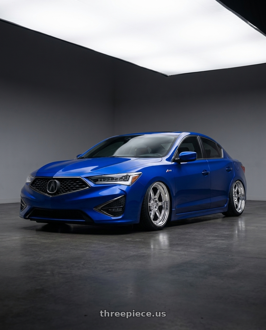 2021 Acura ilx a spec with Kansei K14X Roku 5x114.3 18x9.5 22 Chrome wheels