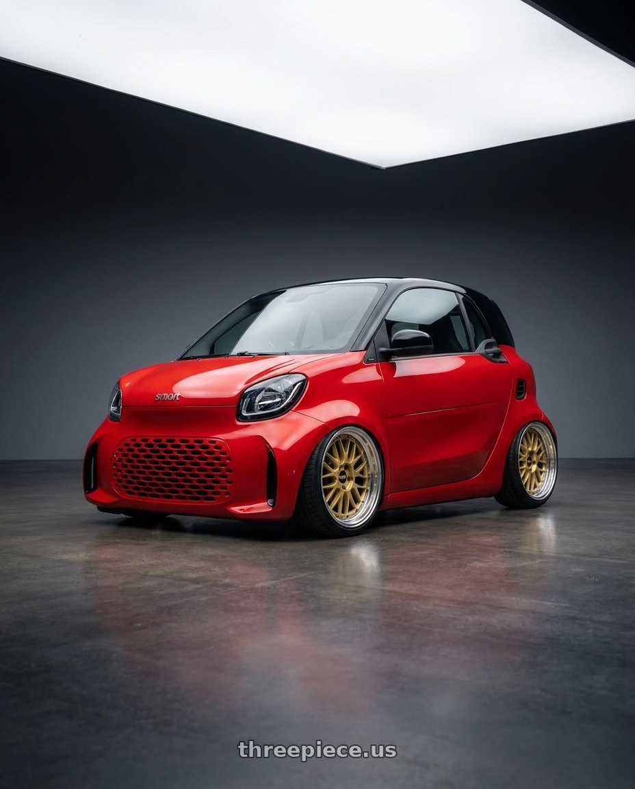 2026 Smart 2 with BBS LM 5x114.3 18x9.0+42 Gold wheels