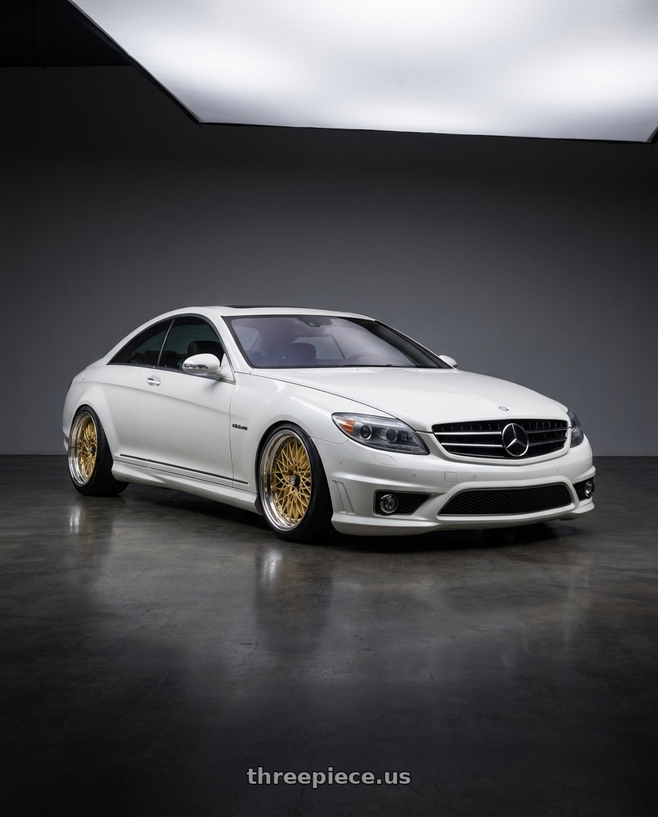 2006 Mercedes CL65 AMG with SSR Formula MESH 5x100 19X11+37 SL Disk Fm Gold wheels