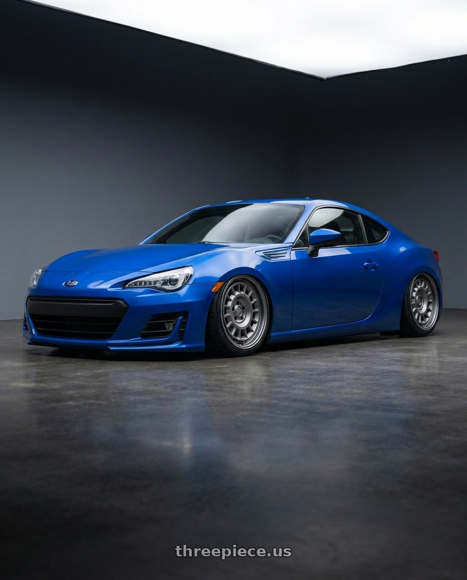 2017 Subaru BRZ with fifteen52 ALPEN MX 5x100 17x8 +38 FROSTED GRAPHITE (SATIN GREY) wheels